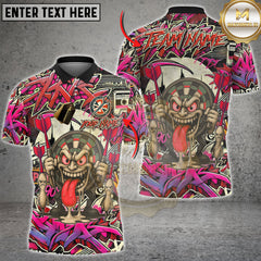 Maxcorners Darts Graffiti Crazy Face Multioptions Personalized Name, Team Name Unisex 3D Shirts