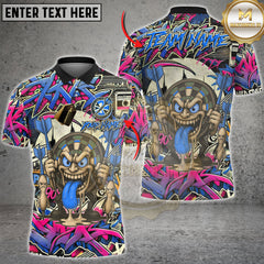 Maxcorners Darts Graffiti Crazy Face Multioptions Personalized Name, Team Name Unisex 3D Shirts