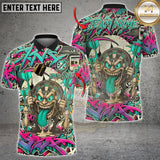 Maxcorners Darts Graffiti Crazy Face Multioptions Personalized Name, Team Name Unisex 3D Shirts