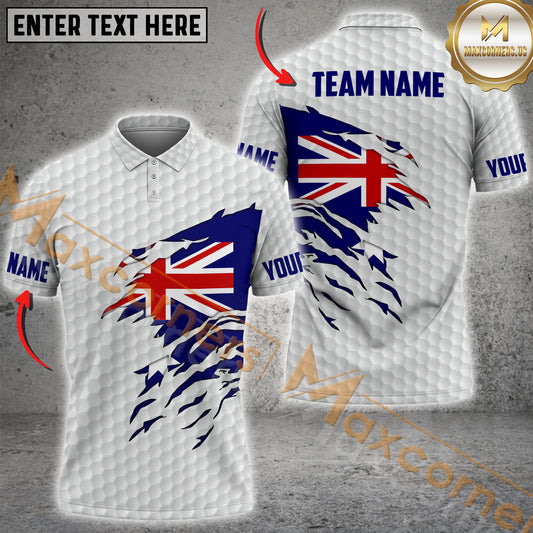 Maxcorners Golf Flag Personalized Name, Team Name 3D Shirt