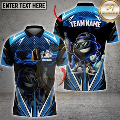 Maxcorners Bowling Funny Ball Street Style Multicolor Customized Name, Team Name 3D Shirts