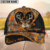 Maxcorners Deer Hunting The Best Love Deer Country Girls Pattern Multicolor Personalized Name 3D Cap