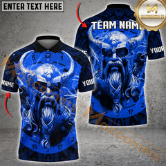 Maxcorners Darts Viking Warrior Multicolor Options Personalized Name, Team Name 3D Shirt