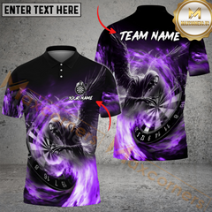 Maxcorners Death Angle Skull Darts Jersey Multicolor Option Customized Name, Team Name 3D Polo Shirt