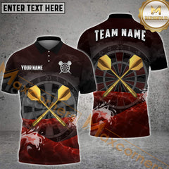 Maxcorners Darts Thunder Seawave Multicolor Options Personalized Name, Team Name 3D Shirt