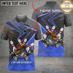 Maxcorners Bowling Hunter I'm On Strike Multicolor Options Personalized Name, Team Name 3D Shirt