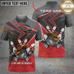 Maxcorners Bowling Hunter I'm On Strike Multicolor Options Personalized Name, Team Name 3D Shirt