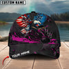 Maxcorners Bowling Almighty American Eagle Multicolor Personalized Name 3D Cap