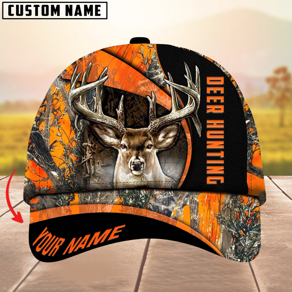 Maxcorners Epic Cutha Design Deer Hunting Multicolor Personalized Name 3D Cap