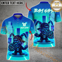 Maxcorners Urban Darts Bunny Multicolor Customized Name, Team Name 3D Shirts