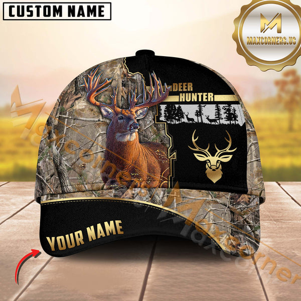 Maxcorners Premium Hunting Grass Brown Camouflage 3D Full Print Hat Best Gift For Hunter (Multioption)