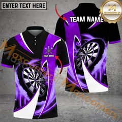 Maxcorners Darts Wind Blade Mutilcolor Options Personalized Name, Team Name 3D Polo Shirt