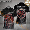 Maxcorners Darts Grim Reaper Smoke Multicolor Options Personalized Name, Team Name 3D Shirt