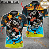 Maxcorners Funny 8 Ball Pool Billiard Jersey Personalized Name, Team Name 3D Shirt