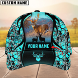 Maxcorners Deer Hunting Camouflage Pattern Multicolor Personalized Name 3D Cap