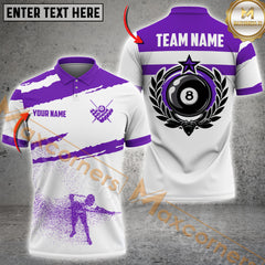 Maxcorners Billiard Precision Break Multicolor Customized Name, Team Name 3D Shirts