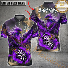 Maxcorners Darts Phoenix Thunder Lightning Multicolor Customized Name, Team Name 3D Shirts