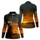 Maxcorners Best Shot Of The Day Golf Shirt, Funny Golf & Whiskey Polos For Men, Custom Name Golf Shirts