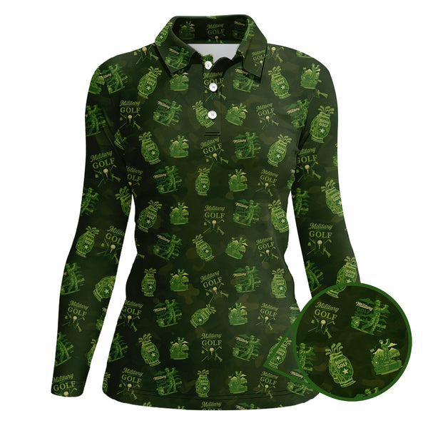 Maxcorners Military Golf Pattern Shirt, Army Golf Shirts For Golf Lovers, Golf Gift For Men's