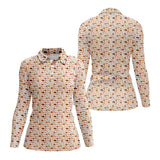 Maxcorners Boobs Pattern Golf Polos, Funny Golf Shirt, Crazy Golf Shirts For Men