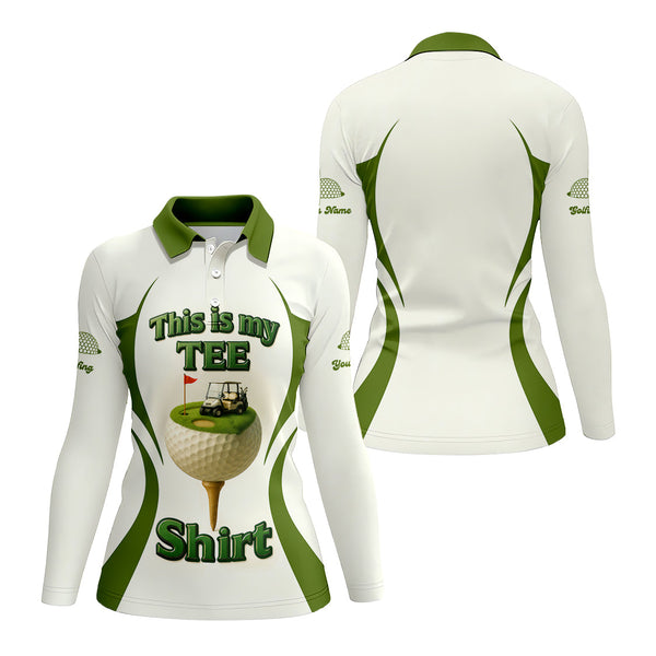 Maxcorners Personalized Name Funny Golf Shirt, This Is My Tee Shirt, Men’s Golf Shirts, Golf Gift For Golfers