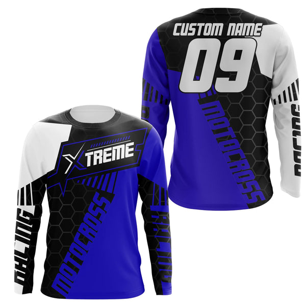 Extreme Motocross Jersey Personalized UPF30+ Racing Shirt Dirt Bike Off-road Biker Motorcycle