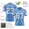 Maxcorners Custom Light Blue White Authentic Football Jersey LM2605