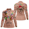 Maxcorners Funny Xmas Life Christmas Lights Body Golf Shirt, Christmas Shirts For Women, Christmas Golf Shirt LM1507