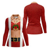 Maxcorners Women's Funny Mrs Claus Costume Golf Shirt, Christmas Golf Shirt, Women’s Golf Apparel LM1507