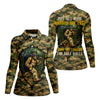 Maxcorners Camo Bigfoot Golfer Drinking Beer Polo Shirt, Golf Shirts For Women, Women’s Golf Apparel LM1507