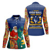 Maxcorners Funny Bearded Golfer Beer Lover Paisley Sleeve Golf Polo, Ladies Golf Shirts, Women’s Golf Apparel LM1507