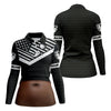 Maxcorners Personalized Dark Skin Beer Belly Golf Polo Shirt, Womens Golf Tops, Ladies Golf Shirt LM1507