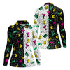 Maxcorners Retro Cassette Sunglasses Cocktail Banana Split Golf Shirt, Golf Tops For Women, Women’s Golf Apparel, Printed Golf Shirt LM1507