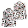 Maxcorners Playing Cards Poker Pattern Hawaiian Golf Shirt, Golf Polo For Women, Women’s Golf Apparel LM1507