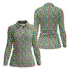 Maxcorners St Patrick's Day Lucky Charms Green Golf Shirt, Cute Golf Outfit, Women's Golf Tops, Ladies Golf Polos