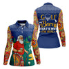 Maxcorners Funny Bearded Golfer With Beer And Paisley Sleeves Golf Polo, Golf Tops For Women, Ladies Golf Top LM1507