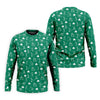 Maxcorners Stick Figure Golf Pose St Patrick's Day Shamrock Green Golf Shirt, Polo Shirts For Men, Golf Shirts For Men