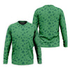 Maxcorners Dark Green Golf Items Seamless Pattern St. Patrick’s Day Shamrock Golf Shirt, Golf Shirts For Men