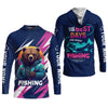 Maxcorners Gone Fishing, The Best Days Are Spent Fishing, Funny Bear Fishing Shirt, SPF Shirt, Fisherman Outfit, Mens Casual Shirts