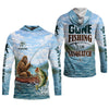 Maxcorners Gone Fishing With Sasquatch – Personalized Bigfoot Fishing UPF Shirt
