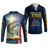 Maxcorners Hooked On Jesus - Fisher of Men Shirt, Fishing UPF Shirts, Funny Fishing Shirt