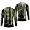Maxcorners American Hooker Patriotic Fishing Shirt, Camo Fishing Shirt, SPF Shirt For Men, Gift For Fisherman
