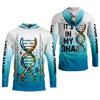 Maxcorners Personalized Fishing DNA Shirt, It's In My DNA Angler Gift For Men, Fishing UPF Shirts