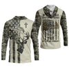 Maxcorners Faith Hunting Fishing Shirt, Christian Camo Deer Bass Patriotic Long Sleeve, Fishing UPF Shirts