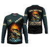 Maxcorners Like Fishing And Believe In Jesus Shirt, Christian Bass Fishing Long Sleeve For Men, Fishing UPF Shirts