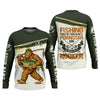 Maxcorners Funny Bigfoot Fishing UPF Shirt, Sasquatch Fishing Humor, Personalized Fishing Shirt for Men