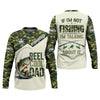Maxcorners Reel Cool Dad UPF Fishing Shirt, Personalized Custom Name