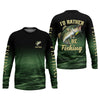 Maxcorners I'd Rather Be Fishing - Personalized Bass Fishing Shirt, Fishing UPF Shirts, Funny Fishing Shirt