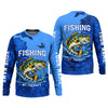 Maxcorners Fishing Is My Therapy – Personalized Bass Fishing UPF Shirt, Fishing Shirt for Men