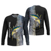 Maxcorners Tuna Fishing Saltwater Custom Name UPF Shirts, Tournament Fishing Shirts, Men's Fishing Shirt